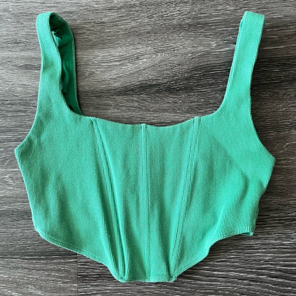 Princess Polly Kaeshia Rib Bustier Green - Picture 2 of 4